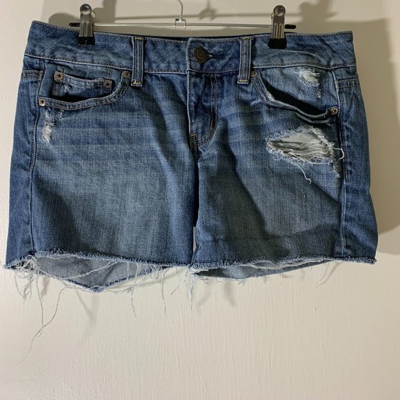 American Eagle Distressed Denim Shorts - Picture 1 of 6